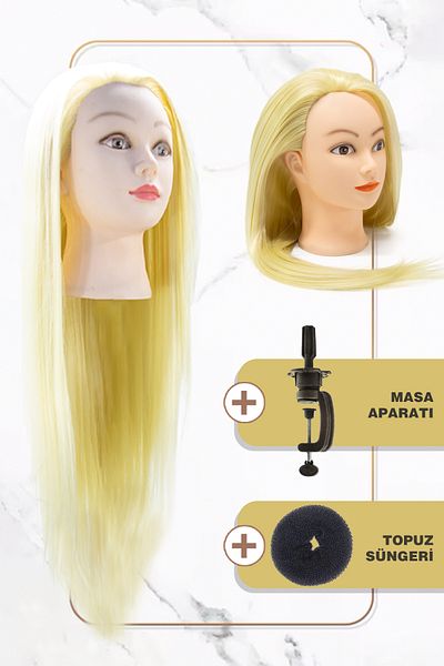 TAM TARZ Hairdresser Training Mannequin / Platinum