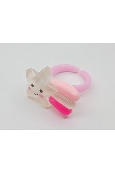 M sadık Girl's Ring with Star Figure and Comet