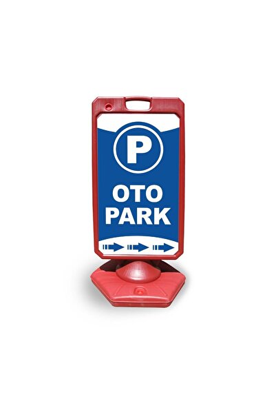 Reklamediyoruz Otopark Reklam Ve Yönlendirme Uyari Dubasi A Tabela Kırmızı