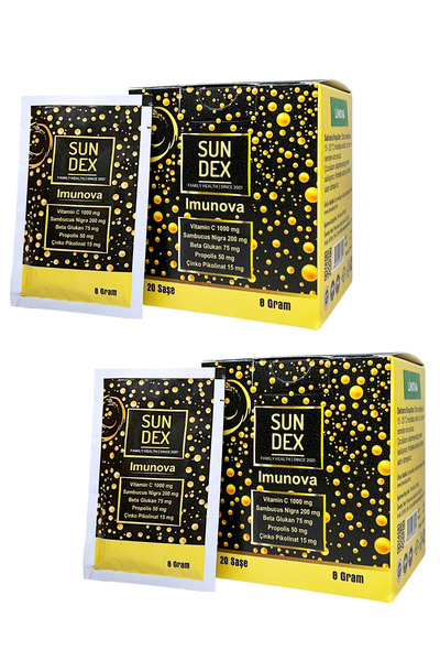 Sun Dex Family Health Since 2021 2’li Paket Imunova Vitamin C, Sambucus Nigra...