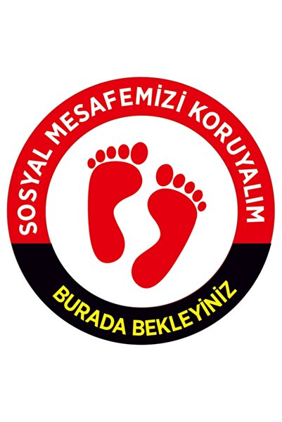 MIGNATIS Za vaše zdravlje, održavajmo socijalnu distancu Crvena i crna nalepn...