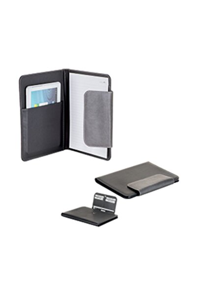 TREND Suni Deri Toplantı Bloknotu A4 Boy - Tablet Ve Evrak Bölmeli