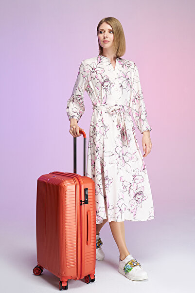 Torry Polipropilen Kabin Boy Kırılmaz Valiz Turuncu