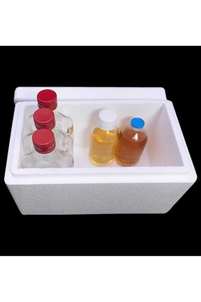 abnturk Sıcak Soğuk Korumalı Strafor Köpük Kutu 4kg Hacimli 29x23x18cm izoleli TermosKap Soğuk Zincir Kolisi