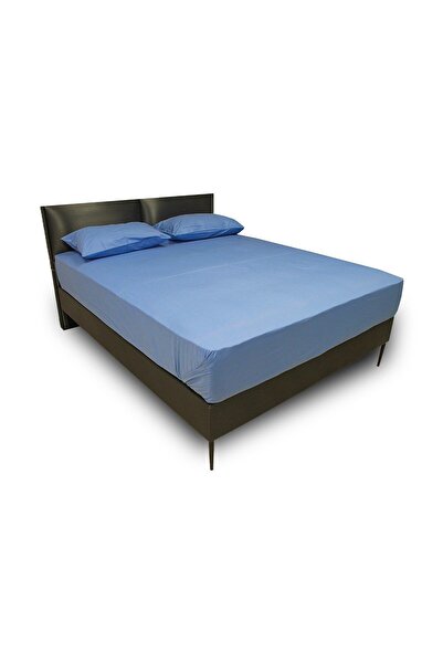 CzyLife طقم ملاءات سرير مزدوج 100% Ranforce باللون الأزرق