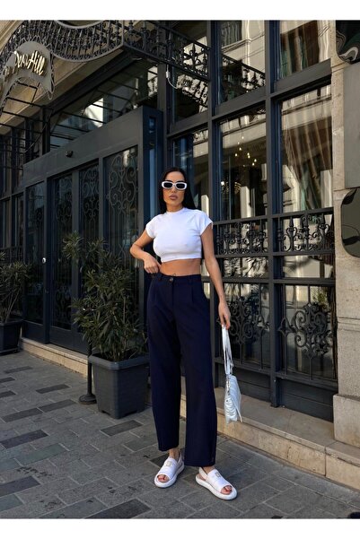 MAXXANA Düğme Detaylı Havuç Kesim Pantolon