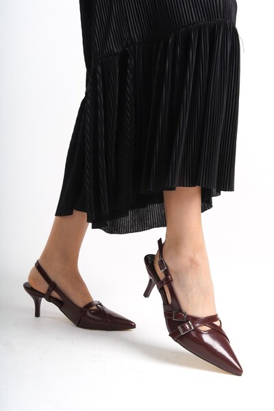 MRVN MERVINA Cataramă Sortie Belt Pantofi cu toc cu detalii