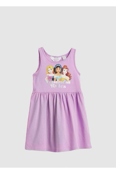 Pink Hippo Kids Printese Disney cu model - Rochie de vara fara maneci pentru fete
