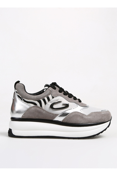 ALBERTO GUARDIANI Siyah - Açık Gri Kadın Süet Sneaker LOUISE 0170