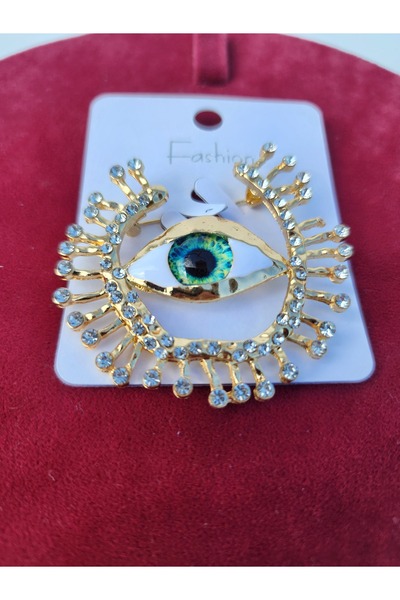 ARBABAG&ACCESSORY GÜMÜŞ-GOLD ( MAVİ-YEŞİL ) GÖZ  FİGÜR GÜNLÜK KULLANIMA UYGUN...