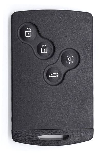 Kasey Renault Fluence Megane 3 Clio 4 - Compatible Auto Keychain Logo Controller and Card Container