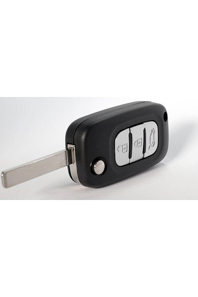 Kasey Renault Fluence Megane 3 - Compatible Auto Keychain Control Container with Logo