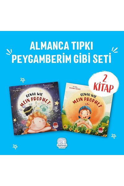 Karavan Çocuk German Just Like My Prophet Set (2 Books), Aslıhan Gengiz