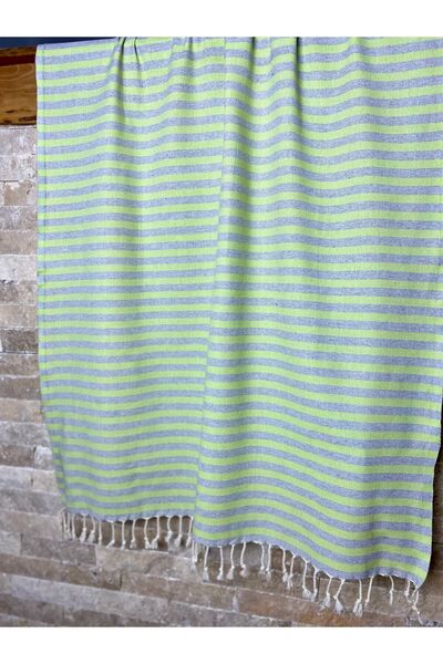 bohemian buldan Organic Cotton Green 90x190 Peshtemal Beach Bath