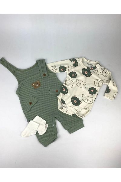Bumbo Waffle Fabric Embroidered Summer Jumpsuit - All My Fashion, No Pockets