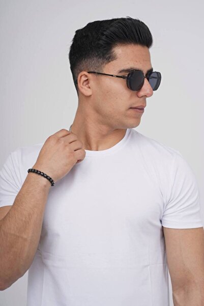 Est Estola Ανδρικό μπλουζάκι με λεπτή λαιμόκοψη με μαλακή υφή 5 τεμ