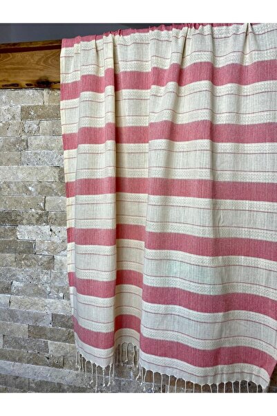 bohemian buldan Linen Cotton Red 90x190 Peshtemal