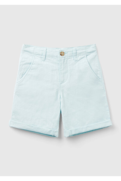 United Colors of Benetton Pantaloni scurți pentru băieți din amestec de in al...