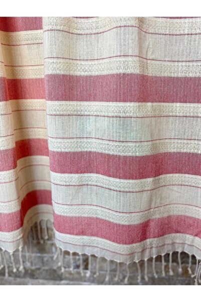 bohemian buldan Linen Cotton Red 90x190 Peshtemal