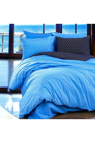 MAJESTE Exclusive 100% Cotton Poplin Akfil Ranforce Double Duvet Cover Set (4 Pillow Cases)-1371L