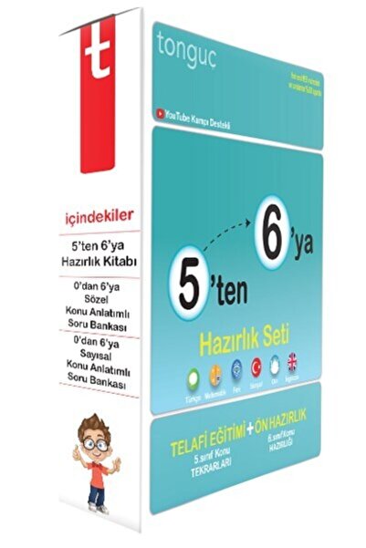 Tonguç Yayınları 6. Sınıf 5'ten 6'ya Hazırlık Seti