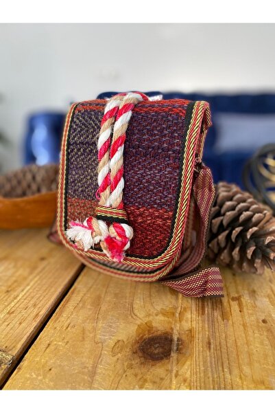 Bohemian Iranian Handmade Multi-Colored Daily Bohemian Rug Small Bag