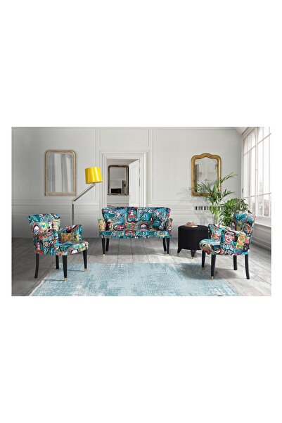 mobilyabazari 2+1+1 Çay Seti (salon, Balkon, Cafe Ofis)