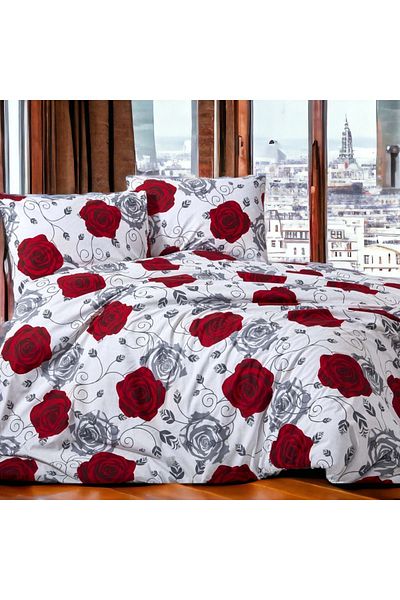 MAJESTE Alinda 100% Cotton Ranforce Double Duvet Cover Set (2 Pillow Cases)-7231
