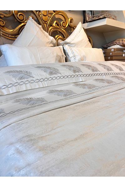 Antepiş Home Pique Duvet Cover Set - Cotton Satin Embroidered