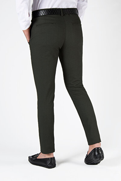 Terapi Men Koyu Yeşil Slim Fit Pamuklu İtalyan Kesim Pantolon