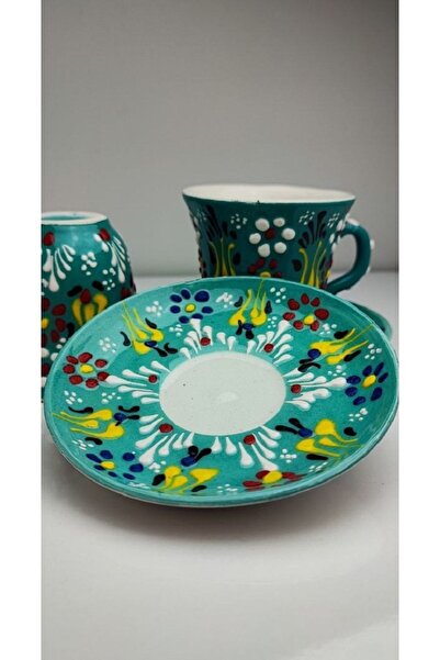 RGS Homelife Fincan Takımı El Işçiliği 2'li Seramik (kabartma Desenli )