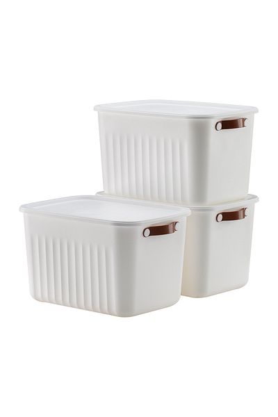 LIUWA 15 Lt Capacity 3 PCS Storage Box Mix - Organizer and Storage Box