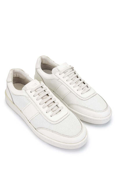 Tamer Tanca Erkek Hakiki Deri Bej Casual Ayakkabı