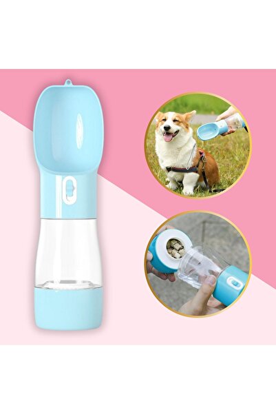 DEKOHOP Taşınabilir Kedi Köpek Mama Ve Su Kabı Şişesi Seyahat Gezi Ve Park Yü...