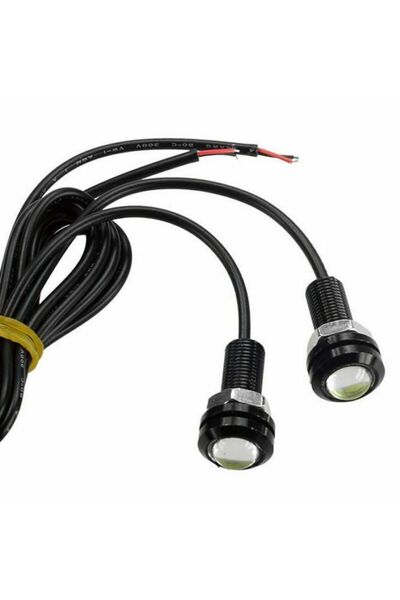 DEKOHOP Kartal Göz Led Gündüz Farı Buz Mavi Ayna Altı Ve Tampon Led 1 Çift