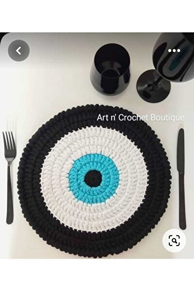 Yoran Büfe Hediyelik Чорні намистини «Назар» Модель Supla, 6 штук