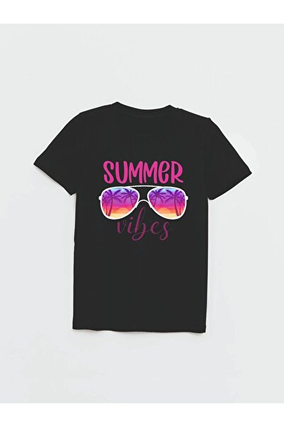 Cevval Дівчача футболка - з принтом сонцезахисних окулярів