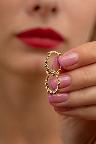 GençTaş Kuyumculuk 14 Ayar Altın Sade Cockle Küpe