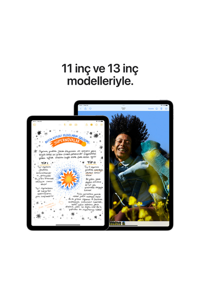 Apple iPad Air M2 Uyumlu 11 inç Wi-Fi + Cellular 128GB MUXF3TU/A - Yıldız Işığı