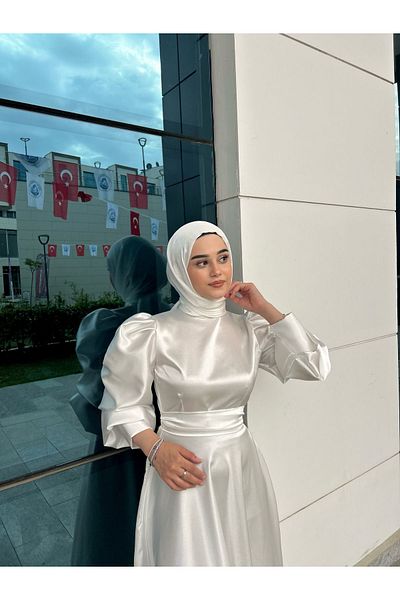 BYATEİLER WHITE JANJAN CHIFFON SHAL