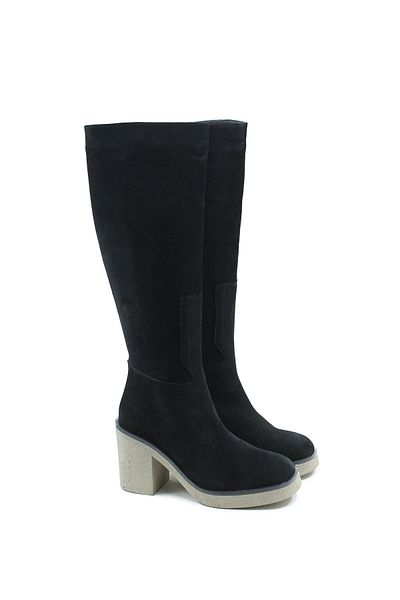 Gusse Women's Black Genuine Leather Boots