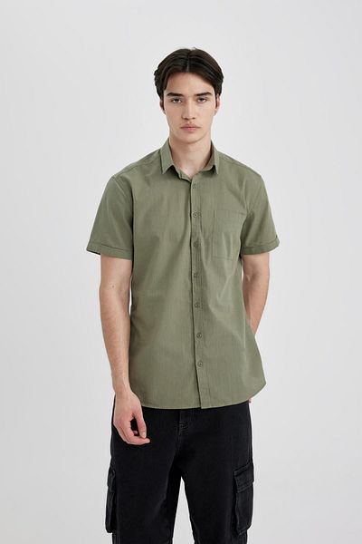 DeFacto Slim Fit rövid ujjú ing R1706az24sm