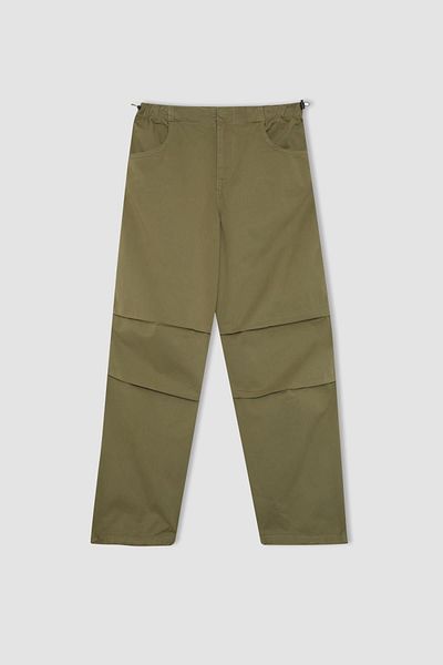 DeFacto Coool Parachute Gabardine Trousers with Elastic Waist Legs A2281Ax23Au