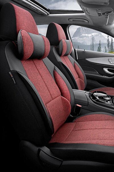 Otom Voyager Design Premium Leather-Linen Ultra Comfortable Universal Car Sea...
