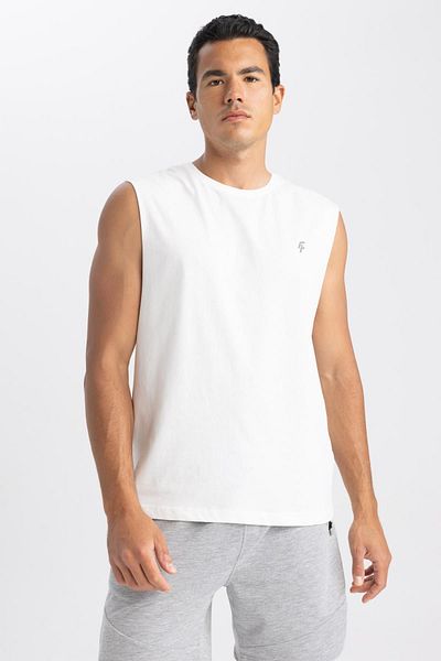 DeFacto Fit Boxy Fit Crew Neck Athlete A1821ax23sm