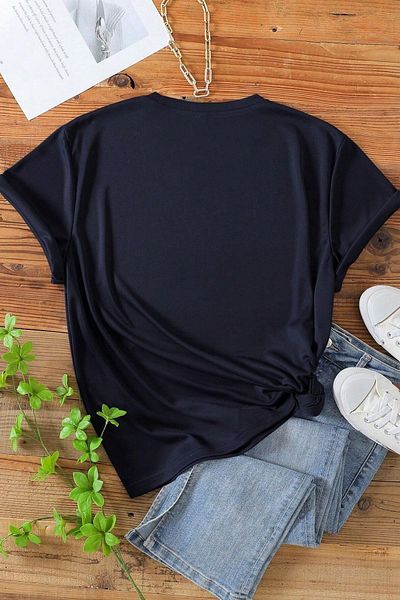 WOODROFFE Unisex Χέρια Απενεργοποιημένα! Είναι εντάξει. Τυπωμένο Crew Neck Oversize Casual T-shirt
