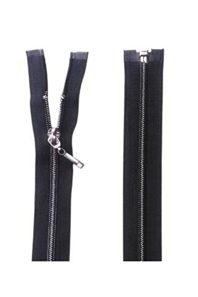 Kezban Tekstil Fermoar Ferace Aspect metalic negru Gear 110 Cm