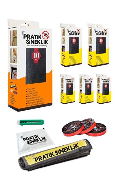 TT Pratik Sineklik | 1 Kapı - 5 Pencere | 6' Lı Paket
