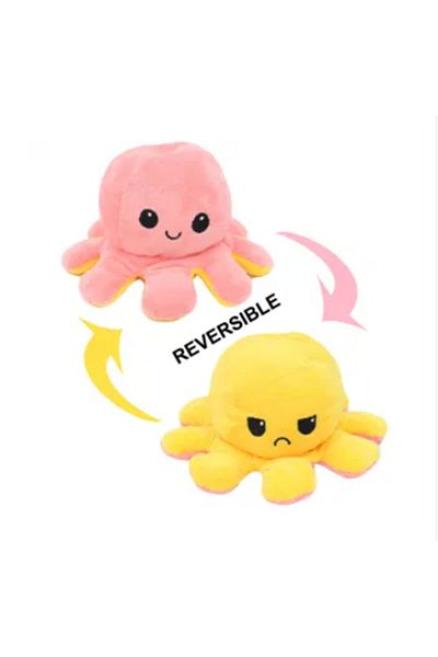 Halley Oyuncak 20 Cm Plush Octopus - Two-Faced