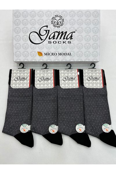 Gama Çorap 4 bucăți de șosete subțiri de vară pentru bărbați, cu modele modal